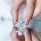 Certified Princess Cut Moissanite Wedding Ring Set for Women