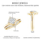Certified Princess Cut Moissanite Wedding Ring Set for Women