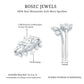Princess and Round Cut Moissanite Wedding Ring Set