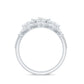 Princess and Round Cut Moissanite Wedding Ring Set