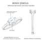 Asscher Cut Moissanite Engagement Ring with Certificate