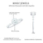 Asscher Cut Moissanite Engagement Ring with Baguette Side Stones