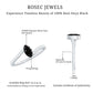 0.7 Carat Marquise Cut Black Onyx Promise Ring with Diamond Bypass Shank