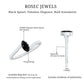 Real Marquise Black Spinel Promise Ring with Diamond Bypass Shank