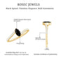 Real Marquise Black Spinel Promise Ring with Diamond Bypass Shank