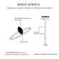 0.7 Carat Marquise Cut Black Onyx Minimal Promise Ring with Diamond