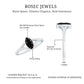 Minimal Black Spinel Marquise Engagement Ring with Diamond Split Shank