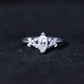 Certified Moissanite Marquise Engagement Ring for Women