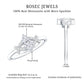 Certified Moissanite Marquise Engagement Ring for Women