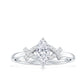 Certified Moissanite Marquise Engagement Ring for Women