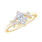 Certified Moissanite Marquise Engagement Ring for Women