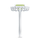 Natural 1.8 Carat Peridot Emerald Cut Engagement Ring with Diamond Halo