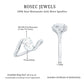 1.2 Carat Moissanite Oval Engagement Ring with Bypass Shank