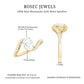 1.2 Carat Moissanite Oval Engagement Ring with Bypass Shank