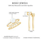 Claw Set Cushion Cut Moissanite Engagement Ring with Leaf Wedding Band