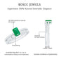 Genuine Emerald Diamond Emerald Cut Engagement Ring with Enhancer