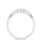 Certified Moissanite Heart Promise Ring with Split Shank