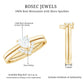 Heart Shaped Moissanite Solitaire Wedding Ring Set for Women