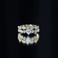 Heart Shape Moissanite Vintage Wedding Ring Set