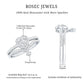 Certified Moissanite Heart Wedding Ring Set for Women