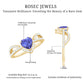 Heart Shape Tanzanite and Diamond Designer Engagement Ring