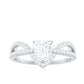 Heart Shaped Moissanite Designer Engagement Ring