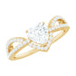 Heart Shaped Moissanite Designer Engagement Ring