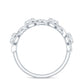 Round Moissanite Infinity Wedding Band Ring