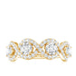 Round Moissanite Infinity Wedding Band Ring