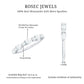 Certified Moissanite Half Eternity Stackable Ring for Women