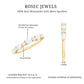Certified Moissanite Half Eternity Stackable Ring for Women