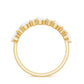 Certified Moissanite Half Eternity Stackable Ring for Women