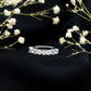 Certified Baguette and Oval Cut Moissanite Half Eternity Band