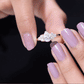 Certified 1.3 Carat Moissanite Pear Engagement Ring with Trio