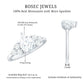Certified 1.3 Carat Moissanite Pear Engagement Ring with Trio