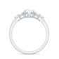 Certified 1.3 Carat Moissanite Pear Engagement Ring with Trio