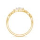 Princess Cut Moissanite Infinity Promise Ring with Half Halo
