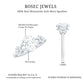 Oval Cut Moissanite Flower Engagement Ring in Split Shank