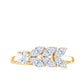 Nature Inspired Moissanite Anniversary Ring for Women