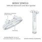 Princess and Round Cut Moissanite Designer Wedding Band