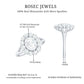 Oval Cut Moissanite Halo Engagement Ring with Split Shank