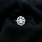 Oval Shaped Moissanite Flower Engagement Ring