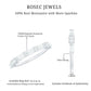 Baguette Cut Moissanite Minimalist Half Eternity Ring