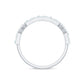 Baguette Cut Moissanite Minimalist Half Eternity Ring