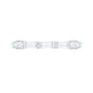 Baguette Cut Moissanite Minimalist Half Eternity Ring