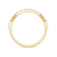 Baguette Cut Moissanite Minimalist Half Eternity Ring