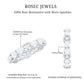 Certified Moissanite Designer Wedding Band