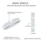 Certified Moissanite Two Row Wedding Band Ring