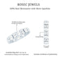 Oval Cut Moissanite Full Eternity Wedding Band