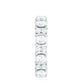 Oval Cut Moissanite Full Eternity Wedding Band